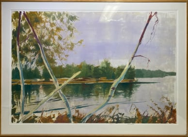 Signed C. HARRIS Watercolor Painting