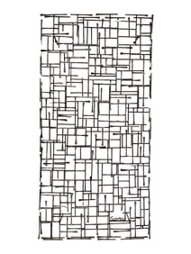 Metal Grid Art Work by Sosso