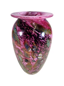 Habd Blow Colorful Glass Vase