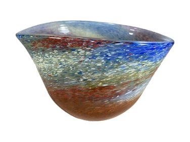 Art Glass Colorful Bowl