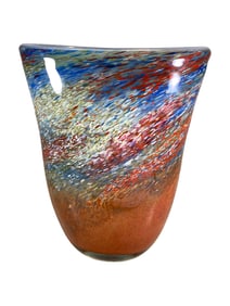 Art Glass Colorful Vase