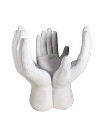 3 Hands Plaster Sculpture