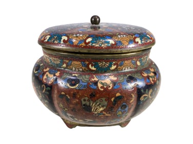 Antique Chinese Cloisonne Box