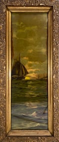 Vintage European Ship Print on Paper