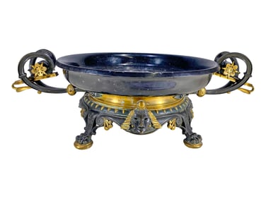 Probably Barbedienne Bronze & Marble Centerpiece