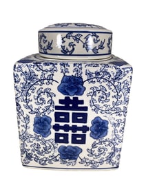 Chinese Blue & White Porcelain Jar