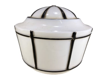 Antique Art Milk Glass Lamp Shade