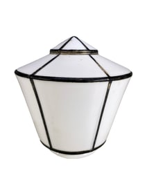 Antique Art Milk Glass Lamp Shade
