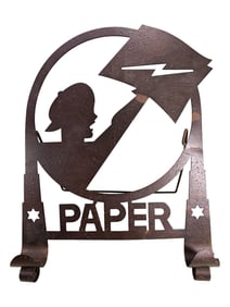 1930s Art Deco Newspapers Tin Stand