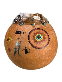 Janet Reed Koed Native American Gourd Vase