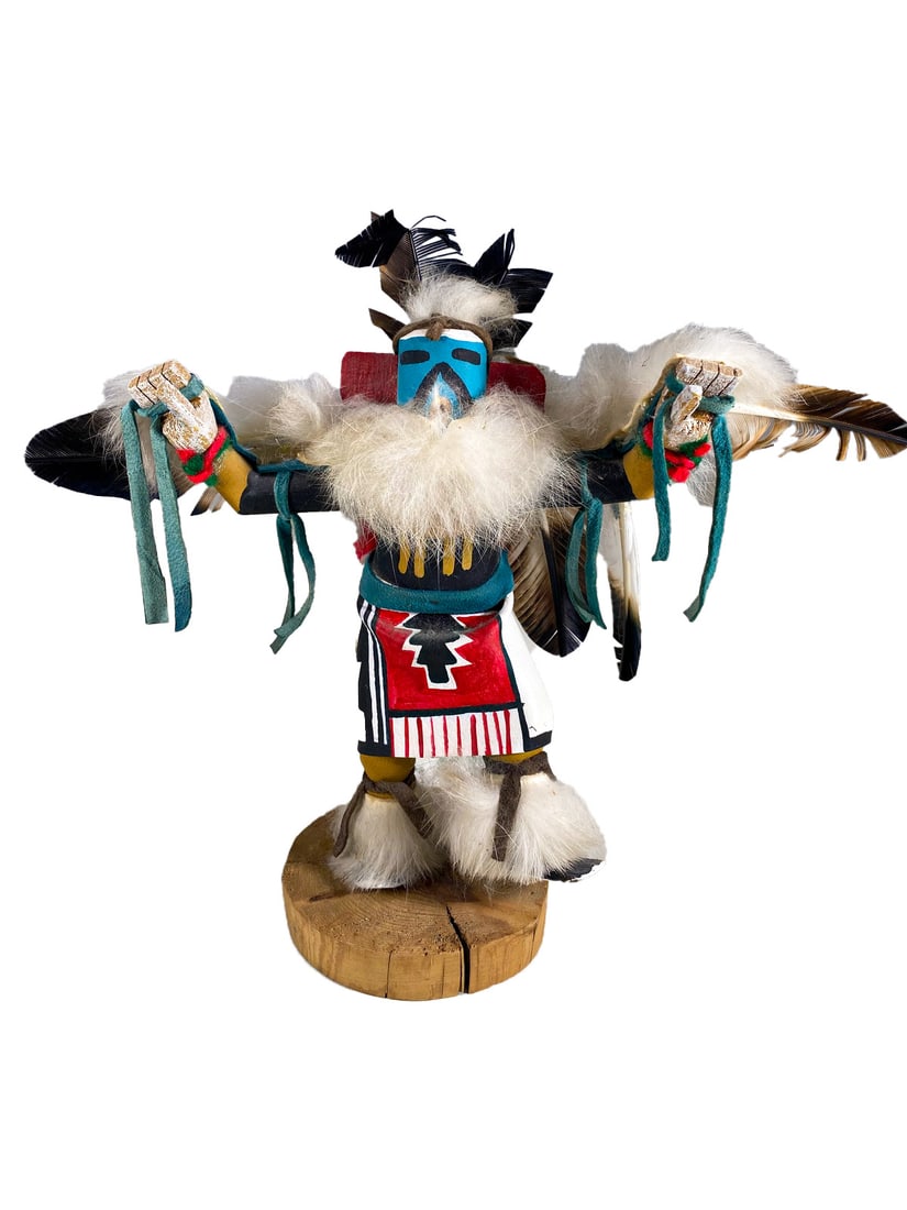 Native American Navajo Kachina Dancer Doll: Native American Navajo Kachina Dancer Doll. 7 1/2 x 6 x 3 in.Local Pick up call one day before to make an appointment. TO SHIP THIS ITEM IN USA OR INTERNATIONAL, PLEASE CONTACT THE SHIPPERS : 1) UPS s