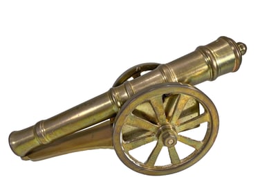 Vintage Bronze Miniature Cannon