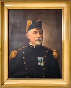 Probably by J, Forcignano Antique Oil on Canvas