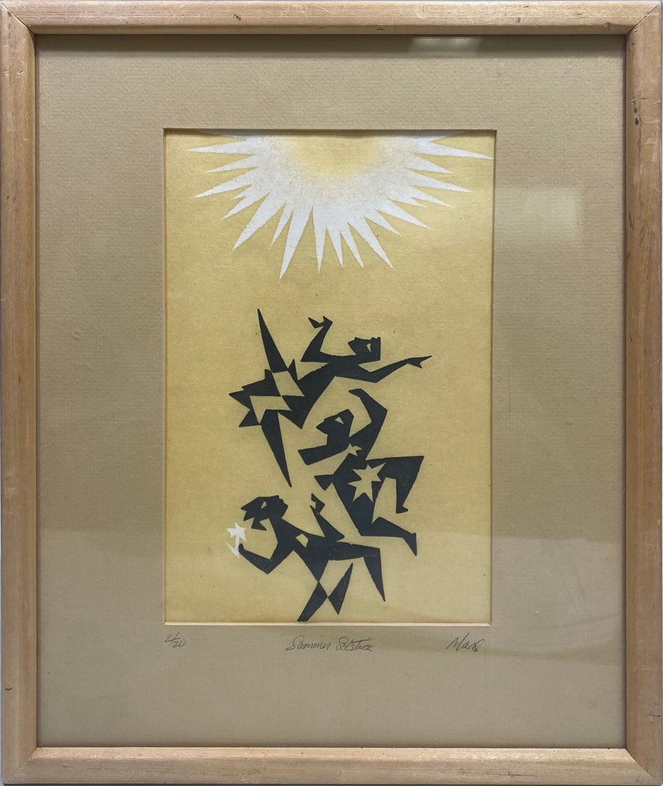 Signed MAAS Linocut & Stencil Limited Edition, 2/20 (1 of 7)