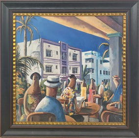 Giclee on Paper Print by Didier Lourenco, Breakfast in Miami