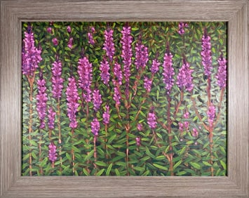 Thomas SARRANTONIO (1954) Oil on Board Loosestrife Painting