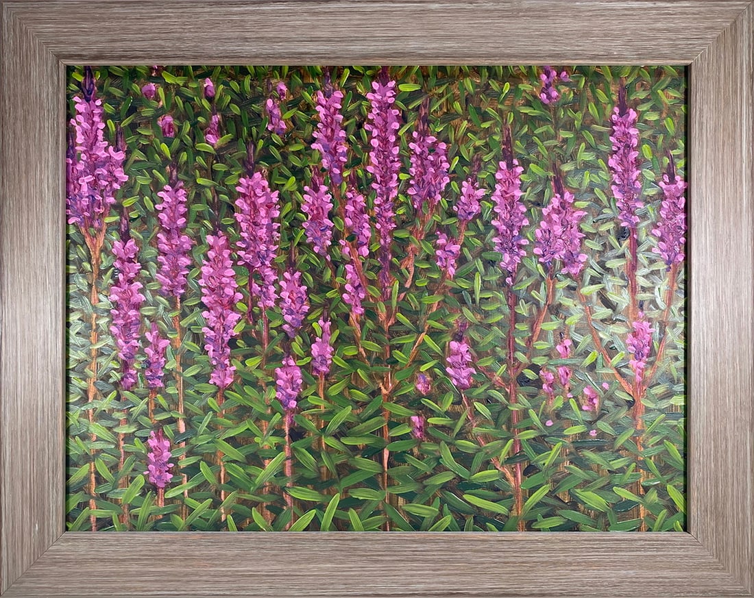 Thomas SARRANTONIO (1954) Oil on Board Loosestrife Painting (1 of 5)