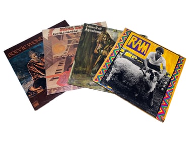 Jethro Tull, Paul MacCartney and Steve Wonder Long Plays