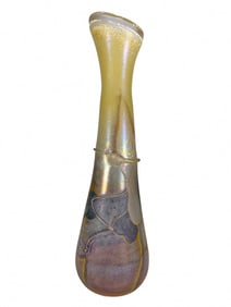 Vintage Art Glass Vase, signed