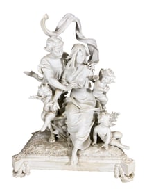 Antique French Sevres Bisque Statue