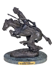 Frederick REMINGTON Cheyenne Bronze Sculpture