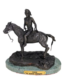 Frederick REMINGTON Vigil Bronze Sculpture