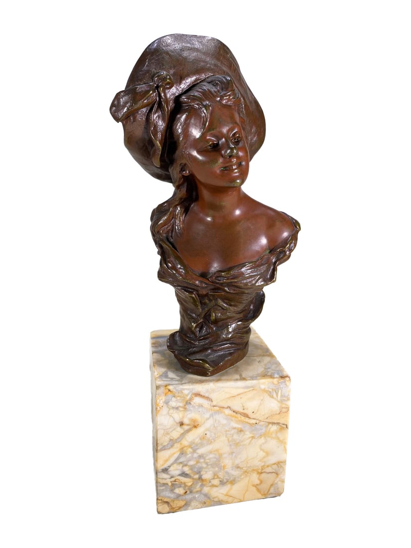 Georges VAN DER STRAETEN (1856-1928) Belgium Bronze Bust (1 of 6)