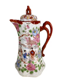 Vintage Japanese Hand Painted Porcelain Jug