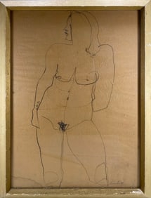 Riva LEVITEN (1928-2014) American Nude Drawing