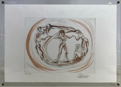 Alberto Ricci Unione Delle Donne Lithograph. 1/30, signed