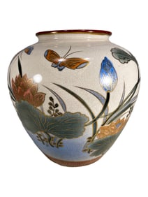 Japanese Kutani Satsuma Toyo Porcelain Vase
