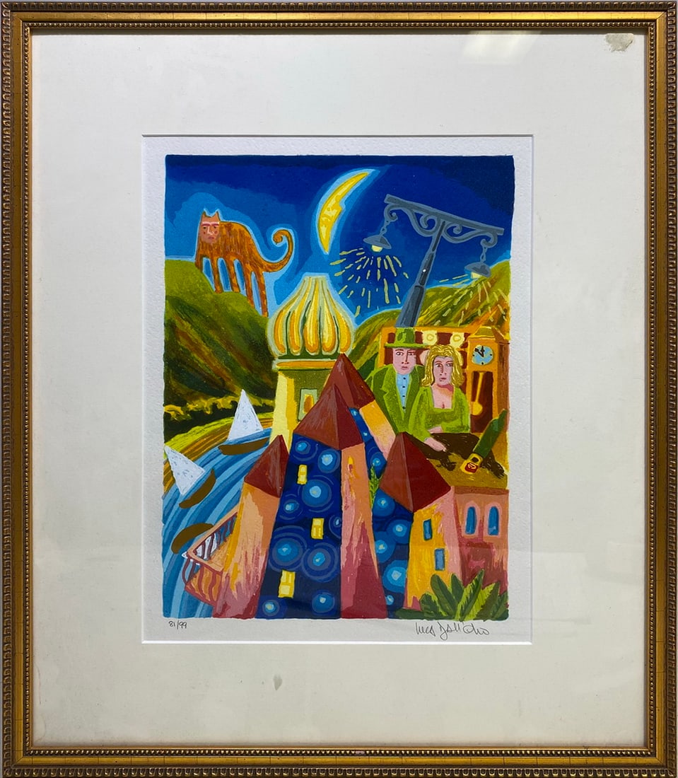 Luca DALL OLIO (1958) Italian Serigraph, 81/99: Luca DALL OLIO (1958) Italian Serigraph, 81/99. 21 x 17 x 1/2 in framed.Local Pick up call one day before to make an appointment. TO SHIP THIS ITEM IN USA OR INTERNATIONAL, PLEASE CONTACT THE SHIPPERS
