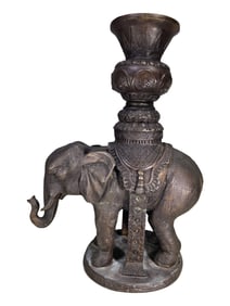 Maitland Smith Elephant Bronze Statue