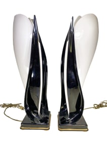 Roger Rougier, Canada Pair of Acrilyc Lamps
