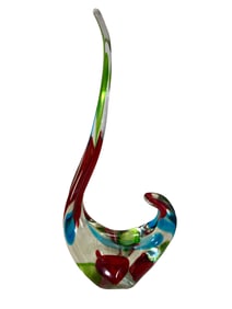 Vintage Murano Colorful Glass Sculpture