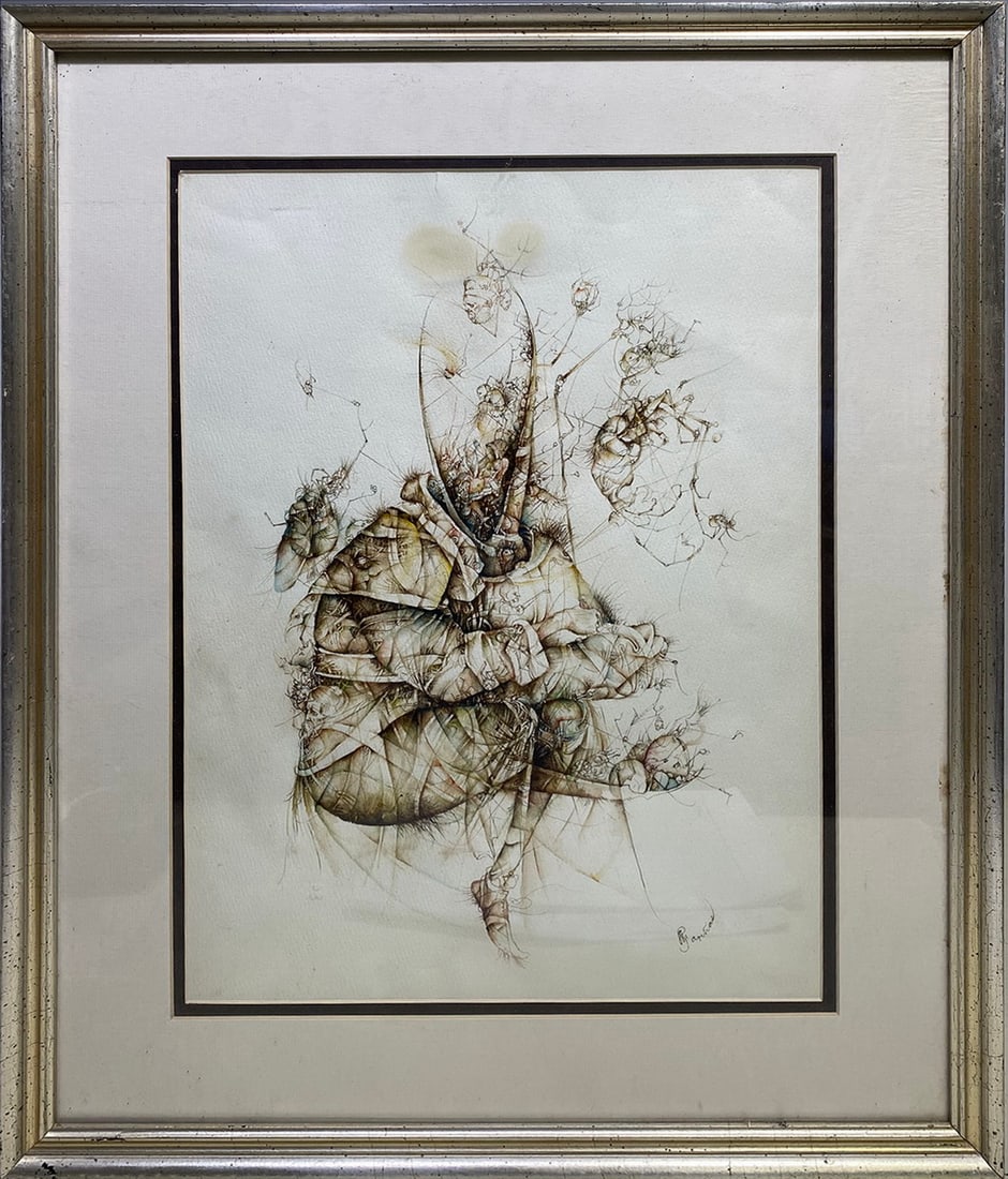 Jose Luis FARINAS (1972) Cuban Drawing: Jose Luis FARINAS (1972) Cuban Drawing. 22 1/4 x 17 1/4 x 7/8 in.Local Pick up call one day before to make an appointment. TO SHIP THIS ITEM IN USA OR INTERNATIONAL, PLEASE CONTACT THE SHIPPERS : 1) U