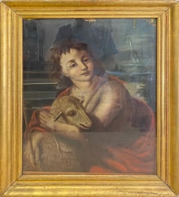 Antique European Pastel Painting, unsigned