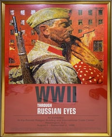 WWII Through Russian Eyes Exhibition Poster, 1998