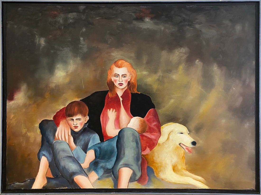 Joanna ZJAWINSKA (1950), Polish Oil on Canvas: Joanna ZJAWINSKA (1950), Polish Oil on Canvas. 37 1/2 x 49 1/2 in framed.Local Pick up call one day before to make an appointment. TO SHIP THIS ITEM IN USA OR INTERNATIONAL, PLEASE CONTACT THE SHIPPER