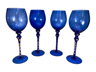 Set of 4 Bombay Sapphire Wine Glasses