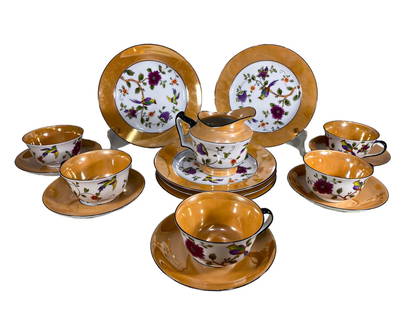 Noritake, Japan Set of 16 Porcelain Pieces: Noritake, Japan Set of 16 Porcelain Pieces. Plates: 7 5/8 in and 5 1/2 in. Cup: 2 1/8 x 3 3/4 in. Cream: 3 7/8 x 4 3/4 x 3 3/4 in.Local Pick up call one day before to make an appointment. TO SHIP THIS