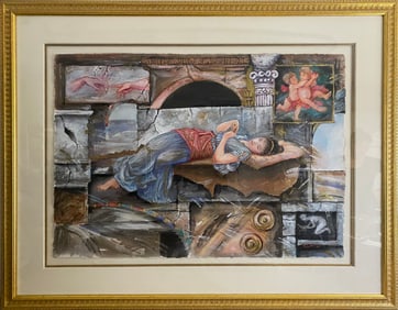 Charles LEE (1948) Korean Mixed Media Painting