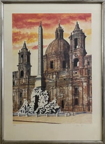 Tonino CAPUTO, Piazza Navonna, Roma Chalcography
