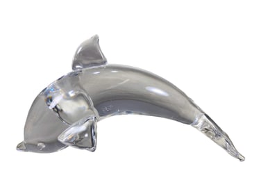 Vintage Steuben Dolphin Crystal Fig