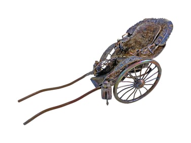 Vintage Chinese Filigree Miniature Carriage