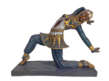 Art Deco Style Russian Dancer Bronze Sculpture