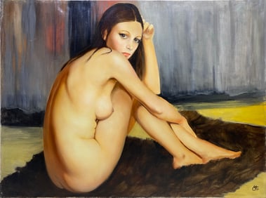 Marc Olivier GREGOIRE (1897-1991) French Nude Oil on Canvas