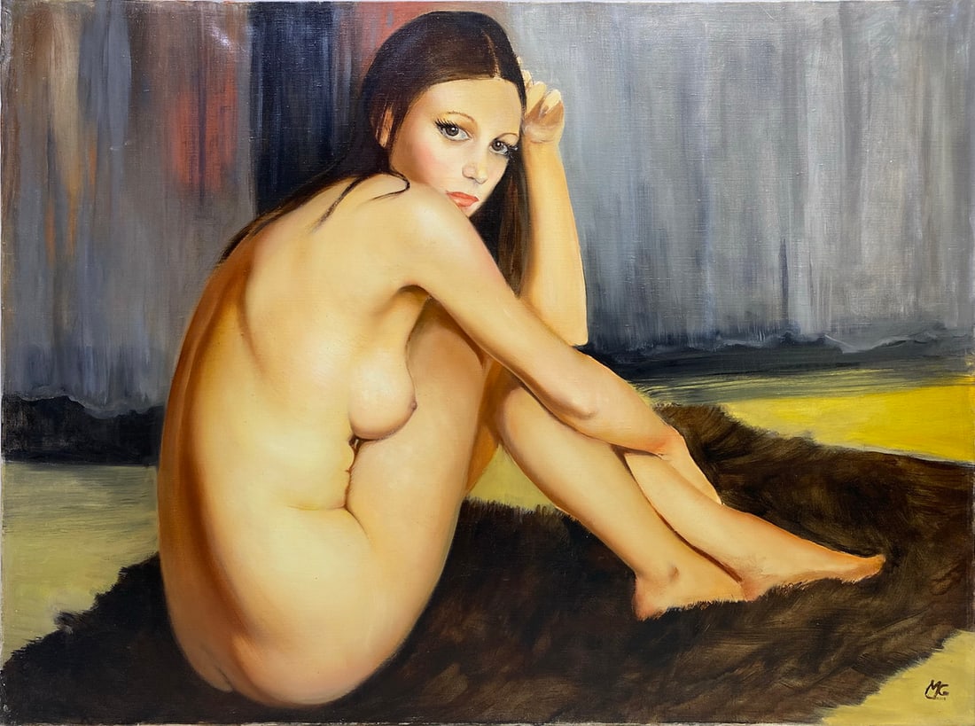 Marc Olivier GREGOIRE (1897-1991) French Nude Oil on Canvas: Marc Olivier GREGOIRE (1897-1991) French Nude Oil on Canvas. 23 3/4 x 32 in.Local Pick up call one day before to make an appointment. TO SHIP THIS ITEM IN USA OR INTERNATIONAL, PLEASE CONTACT THE SHIP