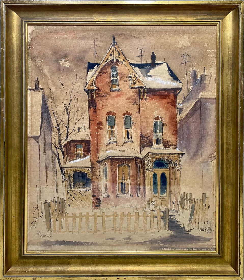 John JOY (1925-2012) Canadian Watercolor 1964 (1 of 3)