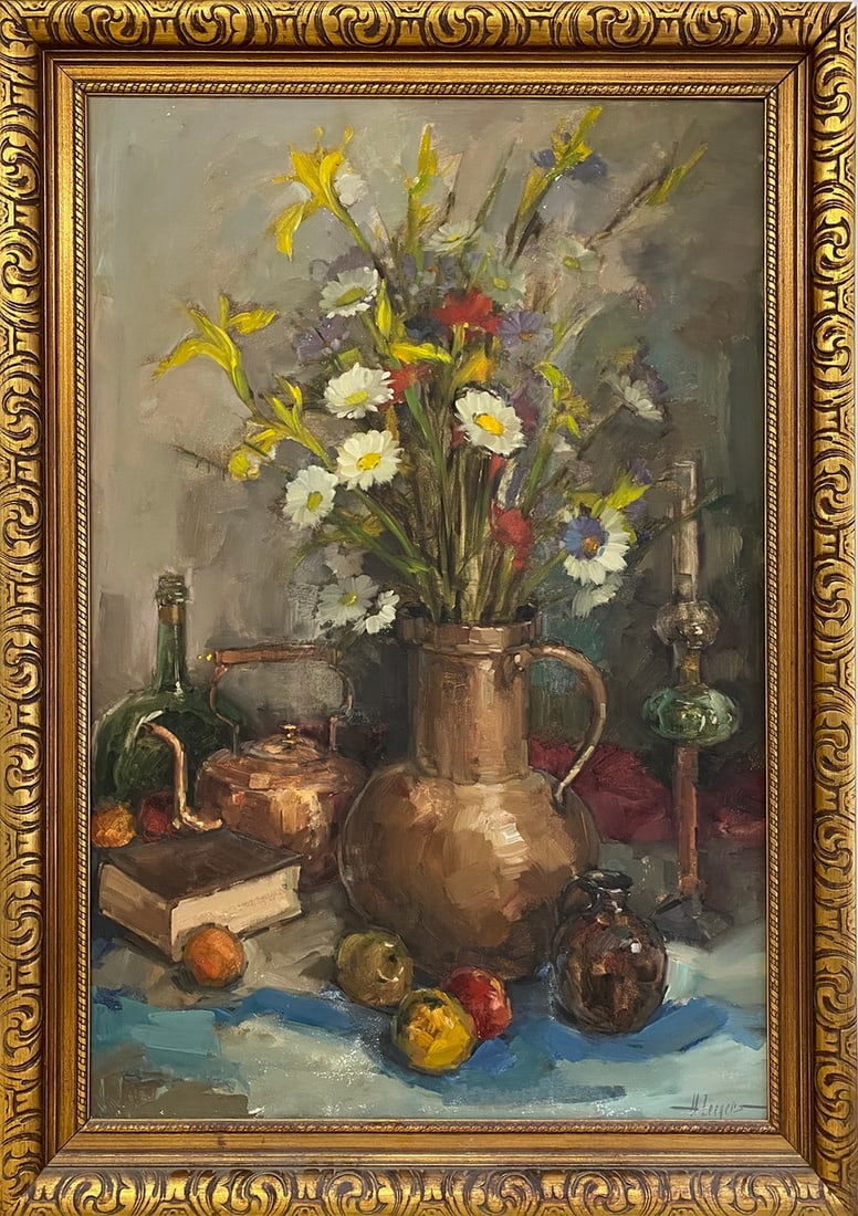 Harry ZEEGERS (1929-1995) Dutch Still Life Oil on Canvas (1 of 5)